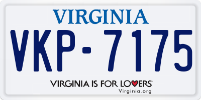 VA license plate VKP7175