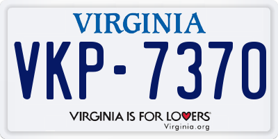 VA license plate VKP7370