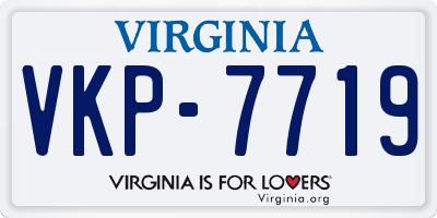 VA license plate VKP7719