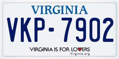 VA license plate VKP7902