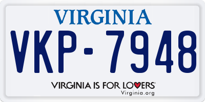 VA license plate VKP7948