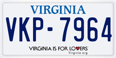 VA license plate VKP7964