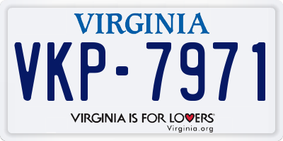 VA license plate VKP7971