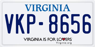 VA license plate VKP8656