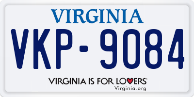 VA license plate VKP9084