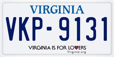 VA license plate VKP9131