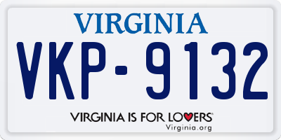 VA license plate VKP9132