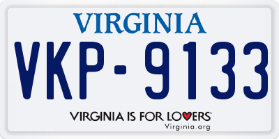 VA license plate VKP9133