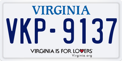 VA license plate VKP9137
