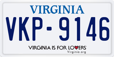 VA license plate VKP9146