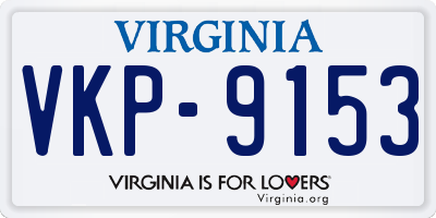 VA license plate VKP9153