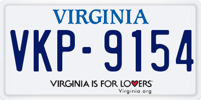 VA license plate VKP9154
