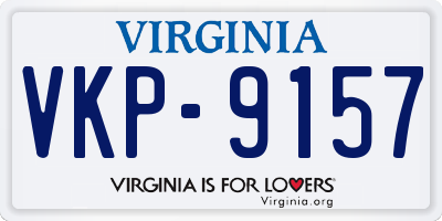 VA license plate VKP9157