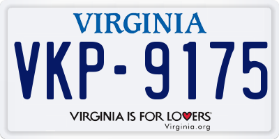 VA license plate VKP9175