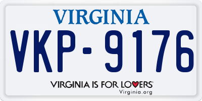 VA license plate VKP9176