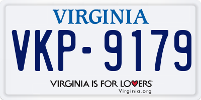VA license plate VKP9179