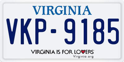 VA license plate VKP9185