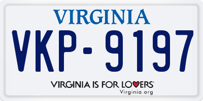 VA license plate VKP9197