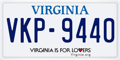 VA license plate VKP9440