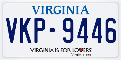 VA license plate VKP9446
