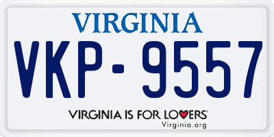 VA license plate VKP9557