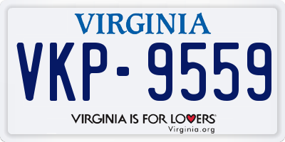 VA license plate VKP9559