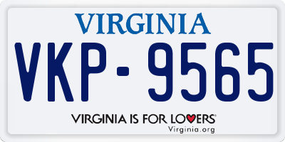 VA license plate VKP9565