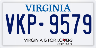 VA license plate VKP9579