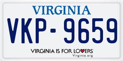 VA license plate VKP9659