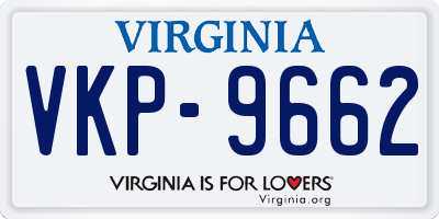 VA license plate VKP9662