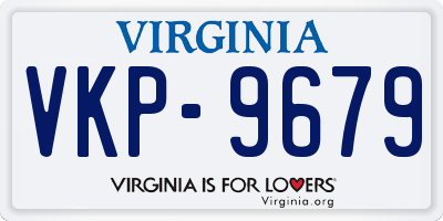 VA license plate VKP9679