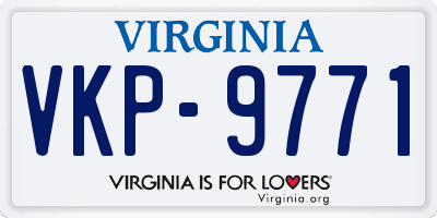 VA license plate VKP9771