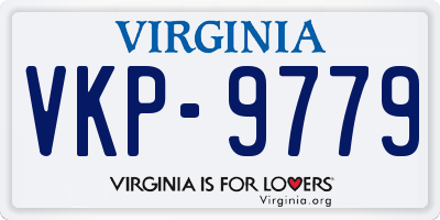 VA license plate VKP9779