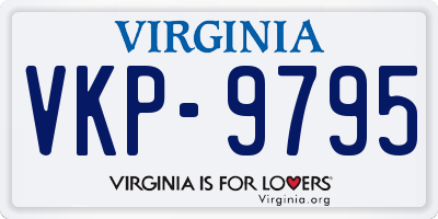 VA license plate VKP9795