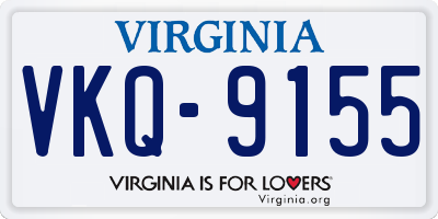 VA license plate VKQ9155