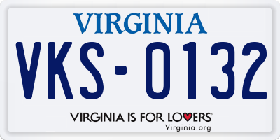 VA license plate VKS0132