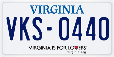 VA license plate VKS0440