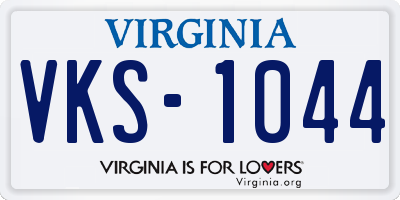 VA license plate VKS1044
