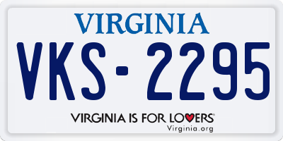 VA license plate VKS2295