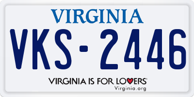 VA license plate VKS2446