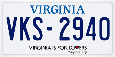 VA license plate VKS2940