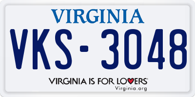 VA license plate VKS3048