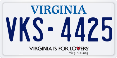 VA license plate VKS4425