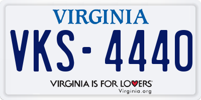 VA license plate VKS4440