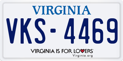 VA license plate VKS4469