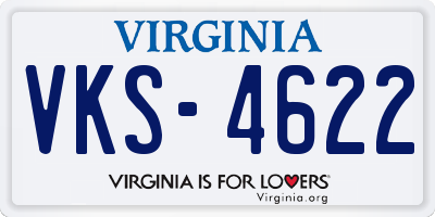 VA license plate VKS4622