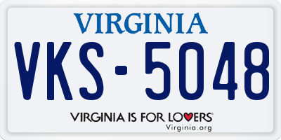 VA license plate VKS5048