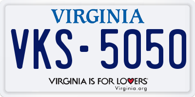 VA license plate VKS5050