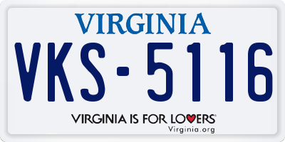 VA license plate VKS5116