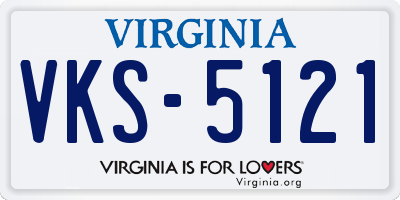 VA license plate VKS5121